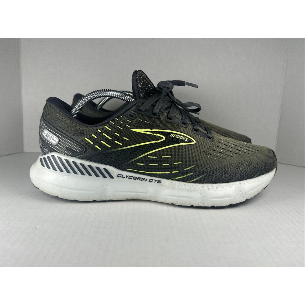 Brooks Glycerin GTS 20 Mens Running Shoes Gray Green Size 10.5